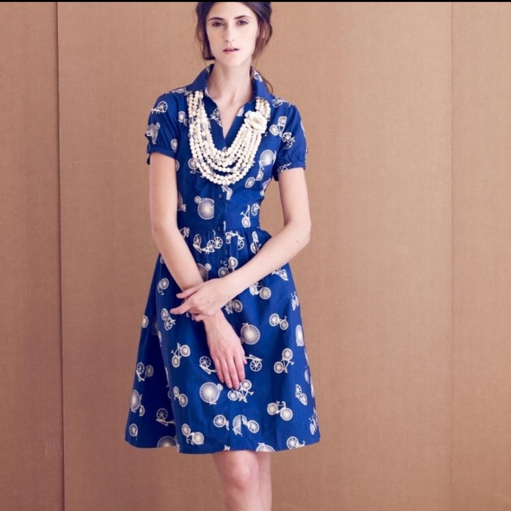 Anthropologie Porridge Two Wheeler Shirtdress- 8